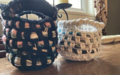 EXPLORING CREATIVE REUSE WITH CROCHETED BASKETRY